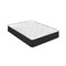 Emma and Oliver Drift 10 Inch Hybrid Mattress, High Density Cooling Foam and Pocket Spring Mattress in a Box, CertiPur-US Certified Foam, White/Black